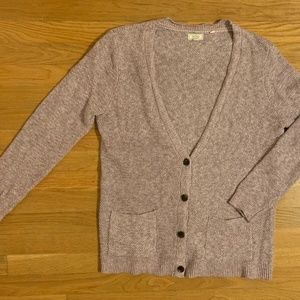 Fat Face Cozy Purple Cardigan